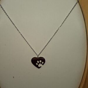 Cadena Huella Mascota Corazón