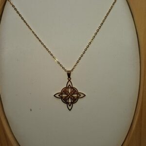 Cadena Nudo Bruja Doble