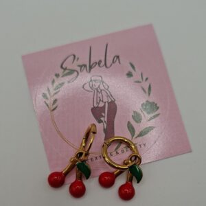 Pendientes  Cerezas