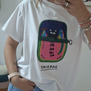 CAMISETA GATO-SARDINA